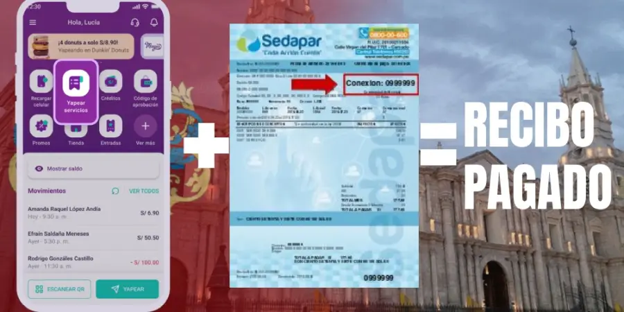 ¿Cómo Pagar tu Recibo de Agua de Sedapar en Arequipa con Yape?