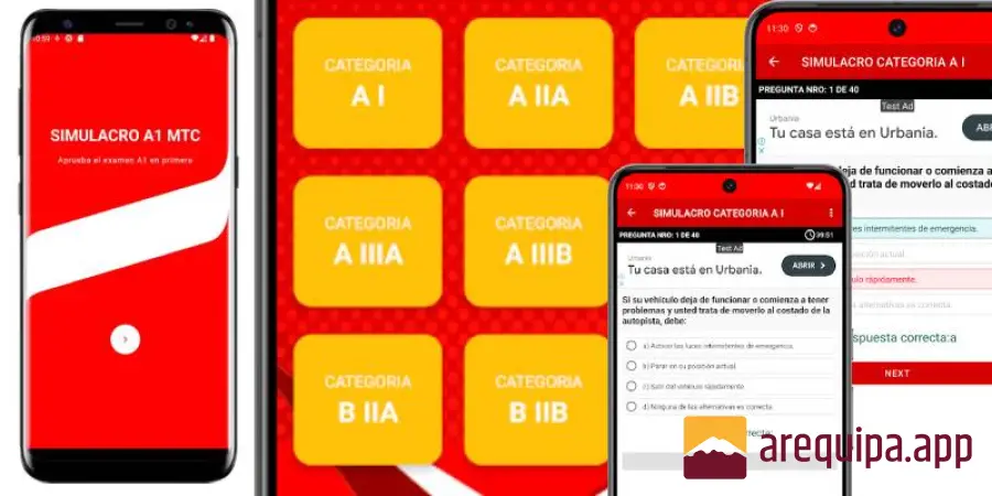 Simulacro Examen A1 MTC: Practica para Aprobar el Examen de Reglas de Tránsito